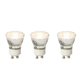 Luedd Lampe LED - lot de 3 - GU10 - 4W - 2700K - 200LM - à intensité réglable