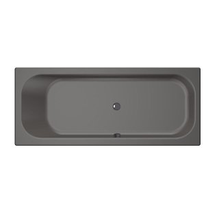 Xenz Aruba Ligbad - 190x80x48 - afvoer Midden - acryl - antraciet