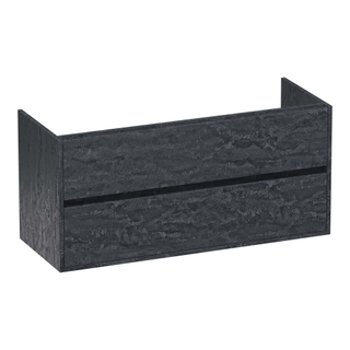 BRAUER Adore wastafelonderkast - 120x46x55cm - 2 softclose lades - greeploos - 1 sifon uitsparing - Damascus
