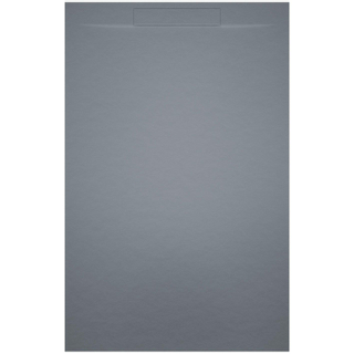 Riho Isola Douchevloer 90x90x3cm Kunstmarmer Leisteen structuur mat cement grijs SHOWROOMMODEL