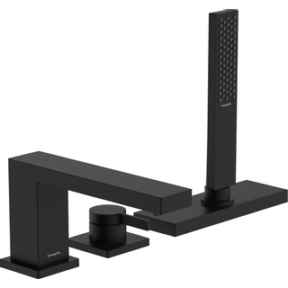 Hansgrohe Tecturis Mitigeur de bord de baignoire 3 trous avec sbox mat noir