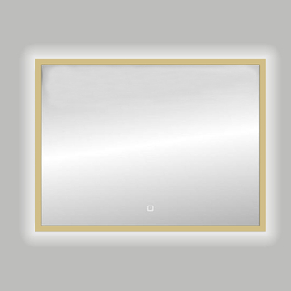 Best Design Nero Isola Miroir 120x80cm avec éclairage LED Doré mat