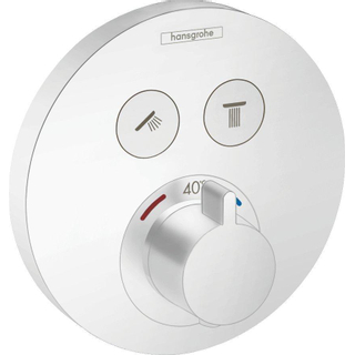 Hansgrohe Showerselect ensemble de couvercles de thermostat 2 fonctions blanc mat