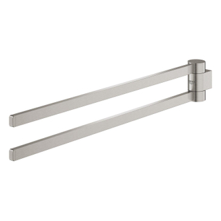 GROHE Selection porte-serviettes 2-voies 40cm pivotant super acier