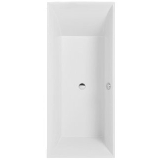 Villeroy et Boch Squaro baignoire quaryl rectangulaire 168.4x74.4x50cm Slim Line avec pieds blanc