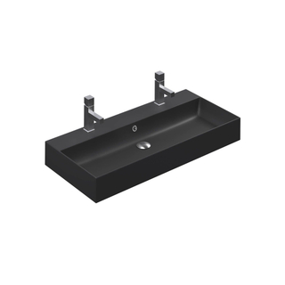 Thebalux Aura, 100cm, lavabo 2x trou robinet, céramique