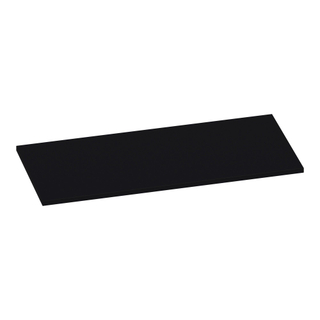 BRAUER Ocean Slim plan sous vasque 100x1.8x46cm MDF laqué Noir mat