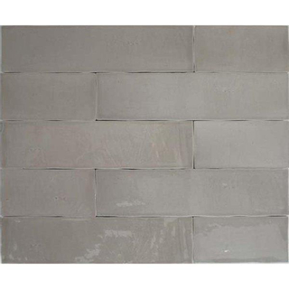 SAMPLE Douglas Jones Atelier Wandtegel 6x25cm 10mm witte scherf Taupe