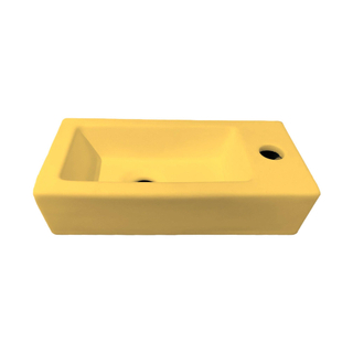 Best Design farnetta fontein rechts 37 x 18 x 9 cm mat-geel geel mat