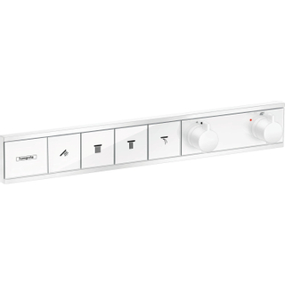 Hansgrohe RainSelect Ensemble de finition pour mitigeur de douche encastré thermostatique pour 4 fonctions 59.8x90cm mat blanc
