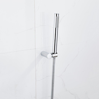 Fortifura calvi ensemble de douche à main avec support de douche à main et tuyau anti-torsion chromé