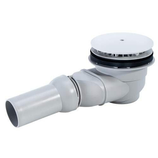 Duravit bonde de douche horizontale avec trou 90 mm chrome