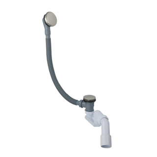 FugaFlow Eccelente Anta Combinaison vidage baignoire avec bonde clic-clac Inox brossé