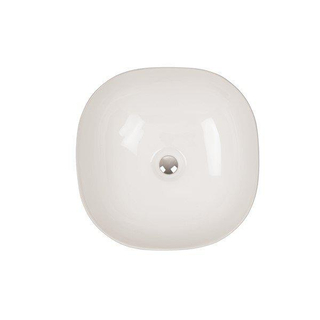 Crosswater Real lavabo à poser carré 41x41x14.5cm sans trop-plein en porcelaine blanche