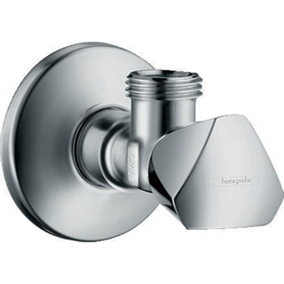 Hansgrohe Hoekstopkraan E avec rosace de recouvrement Ø 54mm chrome