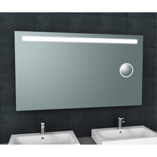 Wiesbaden Tigris miroir rectangulaire avec LED et miroir de rasage 140 x 80 cm