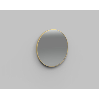 Arcqua Reflect spiegel two rond 80cm aluminium omlijsting mat goud SHOWROOMMODEL