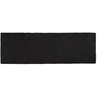 Vtwonen Mediterranea Carrelage mural 13x40cm 9mm pâte blanche Anthracite brillant