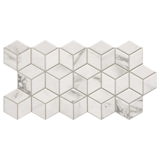 Jabo Rhombus carreau de sol et de mur 26.5x51cm 10mm antigel blanc