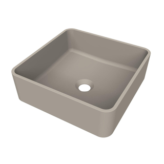 Arcqua Case vasque à poser - carrée - 37x37cm - argile mate