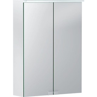 Geberit Option spiegelkast met verlichting 2 deuren 50x67,7cm wit