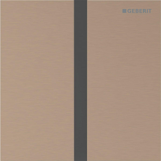Geberit type 40 urinioir bedieningsplaat - 230V - vierkant - roodgoud/ geb/easy-to-cl.