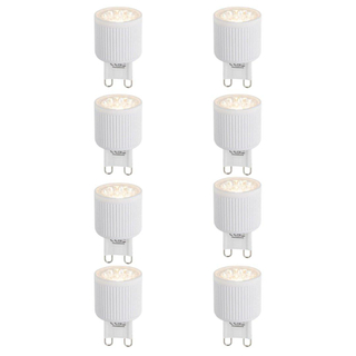 Luedd Lampe LED - lot de 8 - G9 - 3W - 2700K - 300LM - à intensité réglable