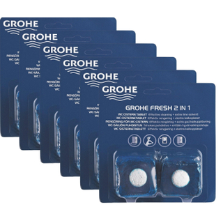 Grohe Fresh tabs toiletblokjes - voordeelpack 6 pack - 12 stuks