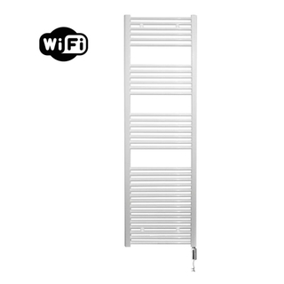 Sanicare HVW Elektrische Radiator - 172x60cm - 1127W - wifi - thermostaat - wit - rechtsonder - wit