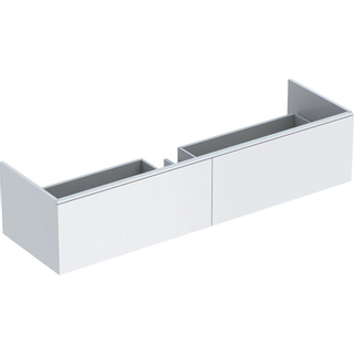 Meuble sous lavabo Geberit Xeno2 2 tiroirs 159,5x47cm blanc mat