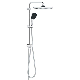 Grohe Vitalio Comfort 250 QuickFix Douche pluie - pomme de douche 25cm - douchette carrée - 2 jets - sans inverseur - chrome