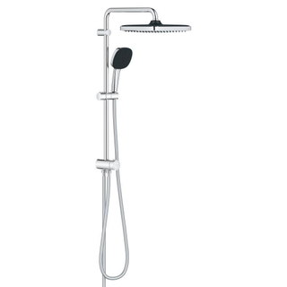 GROHE Vitalio Comfort 250 QuickFix Regendoucheset - hoofddouche - 25cm - vierkante handdouche - 2 straalsoorten - chroom - lichte beschadigd - OUTLET UDEN