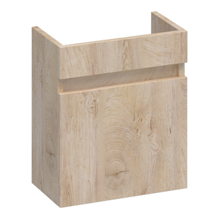 BRAUER Joy fonteinonderkast - 40x45x22cm - met 1 deur greeploos linksdraaiend Forest Wheat