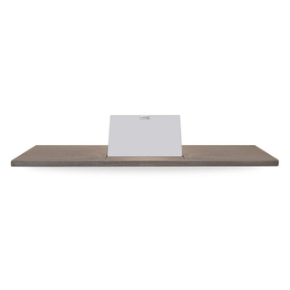 Looox Wooden Collection Pont baignoire 88x20x2cm chêne blanc mat avec support blanc mat