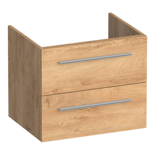 BRAUER Trust wastafelonderkast 60 excl. opbouwgrepen 2 softclose lades en 1 sifon uitsparing - Forest Tan