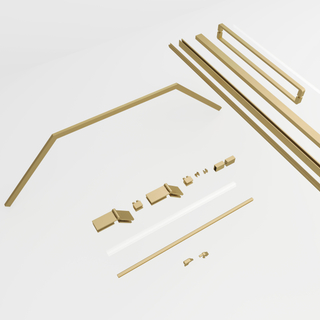 Aqua Vista Galatina Nisdeur - 100x200cm - excl. montageset - rookglas