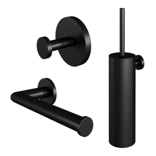 Brauer Black Edition Set d'accessoires WC - 3 pièces - noir mat