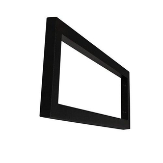 Wiesbaden mat zwarte vierkante supportbeugel 40x14