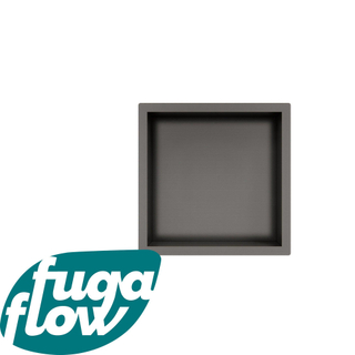 FugaFlow Eccelente Vetro Niche encastrable - 30x30x10cm - Gunmetal mat