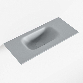 Mondiaz EDEN Fontein - 50x23x0.9cm - wasbak Links - zonder kraangaten - voor toiletmeubel - Solid surface - Plata