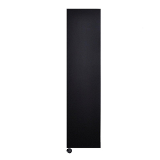 Sanicare Denso Radiateur électrique - 180x40cm - 948W - design - thermostat - noir - bas gauche - noir mat