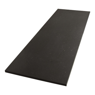 BRAUER Vulcanic topblad - 140x46x2cm - zonder kraangat - natuursteen - basalt antraciet