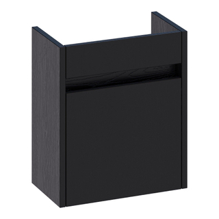 BRAUER Nexxt Fonteinonderkast - 40x45x22cm - 1 linksdraaiende deur - greep - MFC - black wood