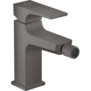 Hansgrohe Metropol Robinet bidet 1 trou 100 avec vidage push open avec bec déporté 12.9 cm chrome noir brossé