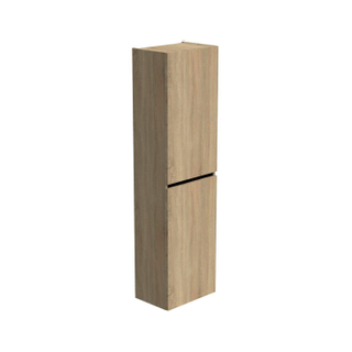 Thebalux hoge kast 165x45x29 2x dichte deur 1x greeplijst mat zwart links draaiend t.b.v. Type 1/3/5/9