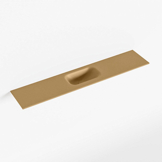 Mondiaz EDEN Fontein - 110x23x0.9cm - wasbak midden - zonder kraangaten - voor toiletmeubel - Solid surface - Oro