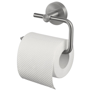 Haceka Kosmos Toiletrolhouder - zonder klep - geborsteld RVS