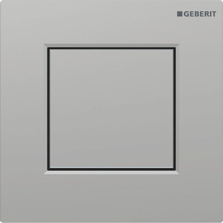 Plaque de commande urinoir Geberit type 01 - pneumatique - carré - chrome mat/easy-to-cl