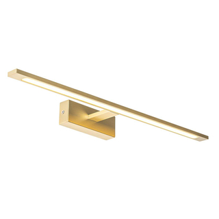 QAZQA Jerre wandlamp - 62x13.5x5.5cm - incl. LED - IP44 - messing (goud)