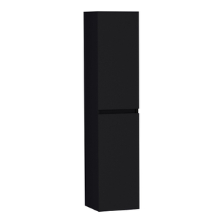 BRAUER Solution Badkamerkast - 160x35x35cm - 2 greeploze links- rechtsdraaiende deur - MDF - mat zwart